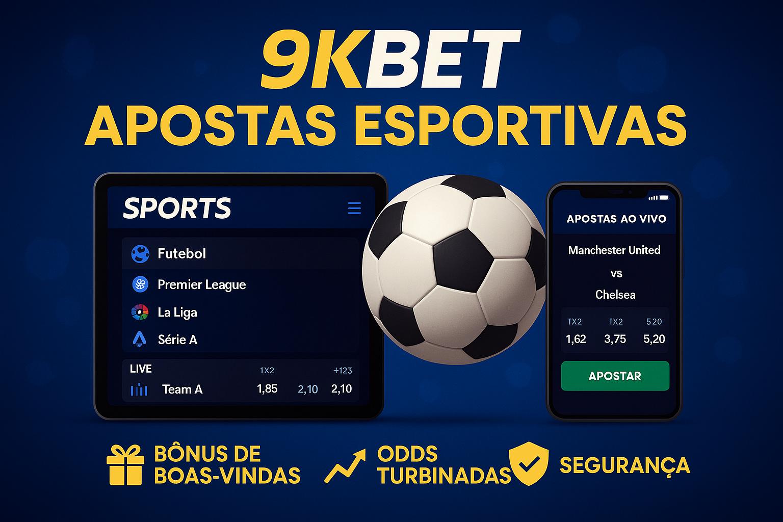 Apostas esportivas no cassino online 9KBET  